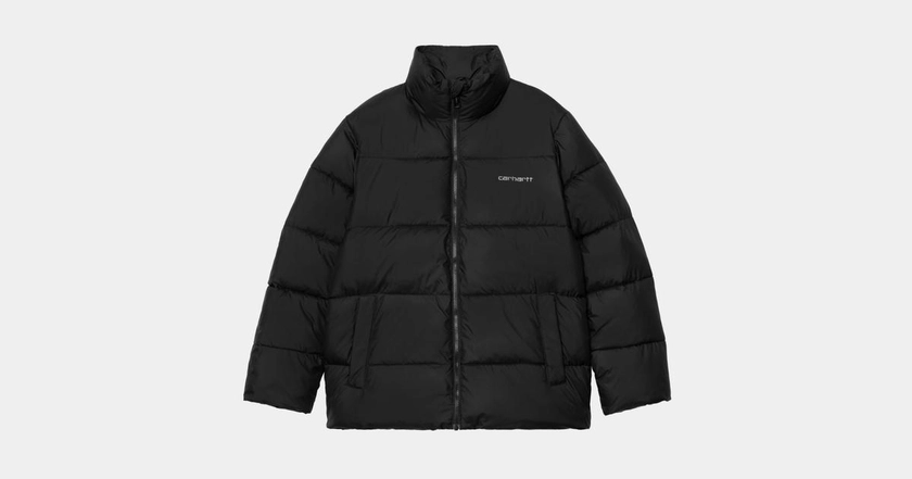 Carhartt WIP Springfield Jacket, Black / Misty Grey | Boutique officielle en Ligne