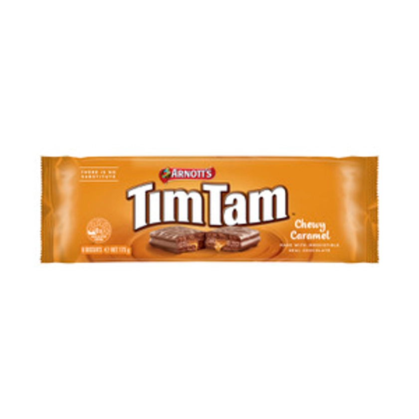 Arnott's Tim Tam Chewy Caramel Chocolate Biscuits | 175g