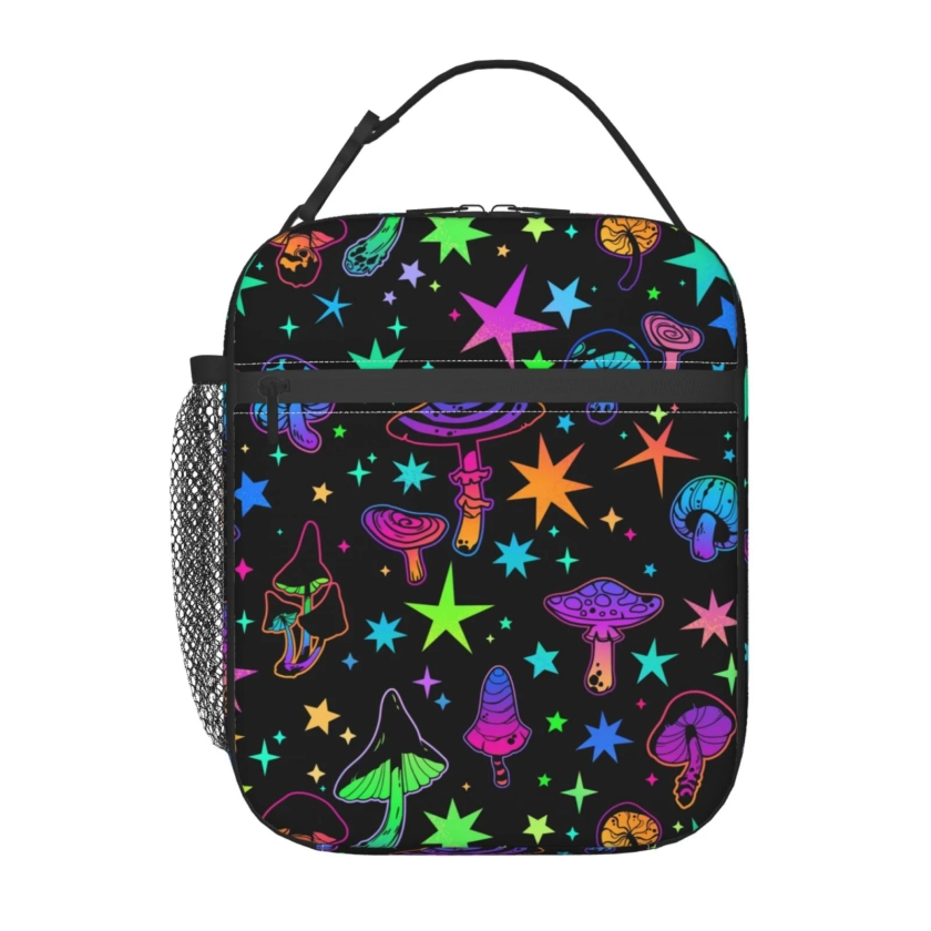 Glow In Dark Splatter Neon Lunch Box Portable Insulated Bag Reusable For Women&Men&Work Picnic Hiking - Walmart.com