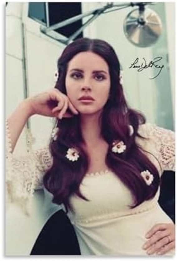 Amazon.com: OOzie Lana Del Rey Posters Vintage Cover Poster Album Art Decor Painting Wall Art Canvas Poster Bedroom Decor Poster 12x18inch(30x45cm) Unframe-style-13: Posters & Prints