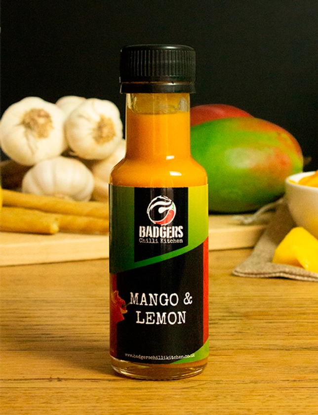 Mango & Lemon Sauce | Fruity yet very hot sauce | Badgers Chilli Kitchen