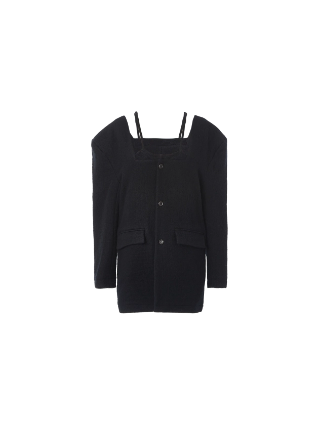 Broad Shouldered Suit Coat