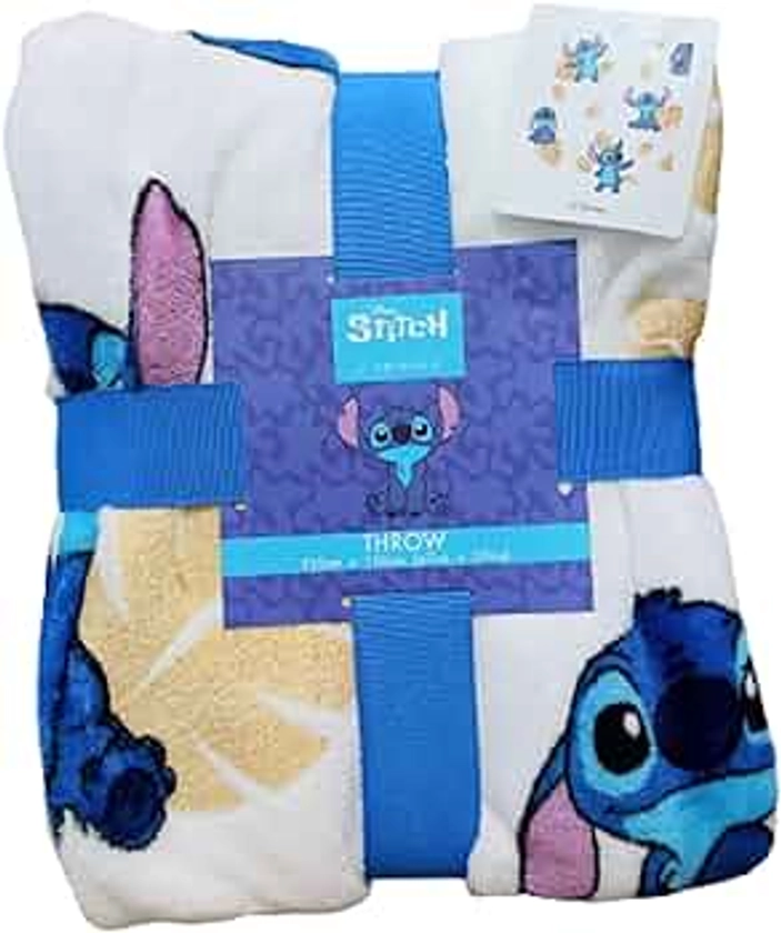 P&R:UK Stitch Plush Throw Blanket - Ultra-Soft, Cozy Fleece Material, 120cm x 150cm - Super soft Blanket Fleece Throw Perfect for Kids and Adults