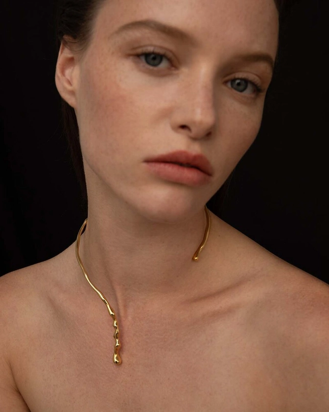 Poem Necklace in Gold Vermeil