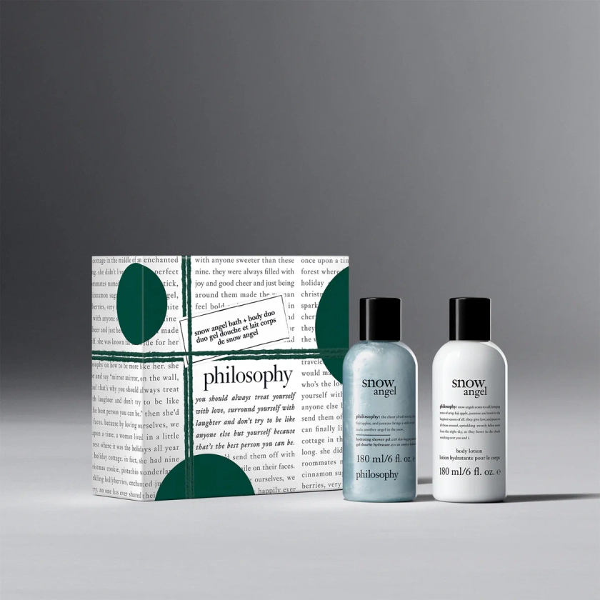 snow angel cleanse & moisturize holiday gift set | philosophy