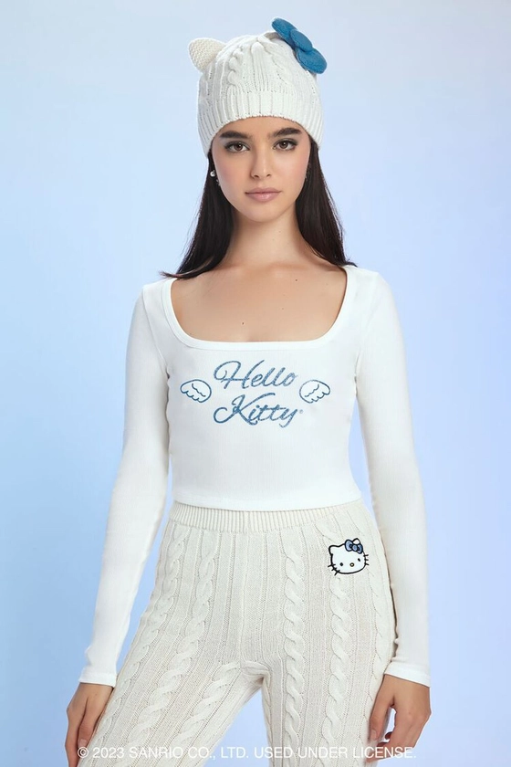 Hello Kitty Graphic Crop Top