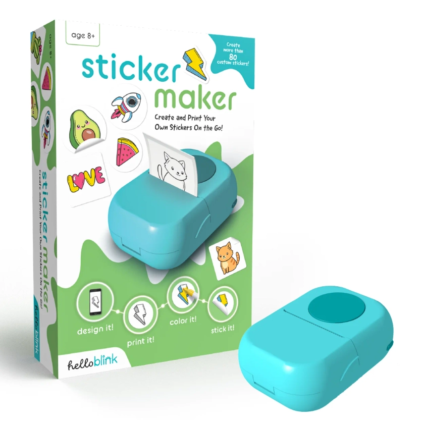 Hello Blink Sticker Maker – Create Your Own Stickers – Craft for Kids Aged 8+ from Ceaco!