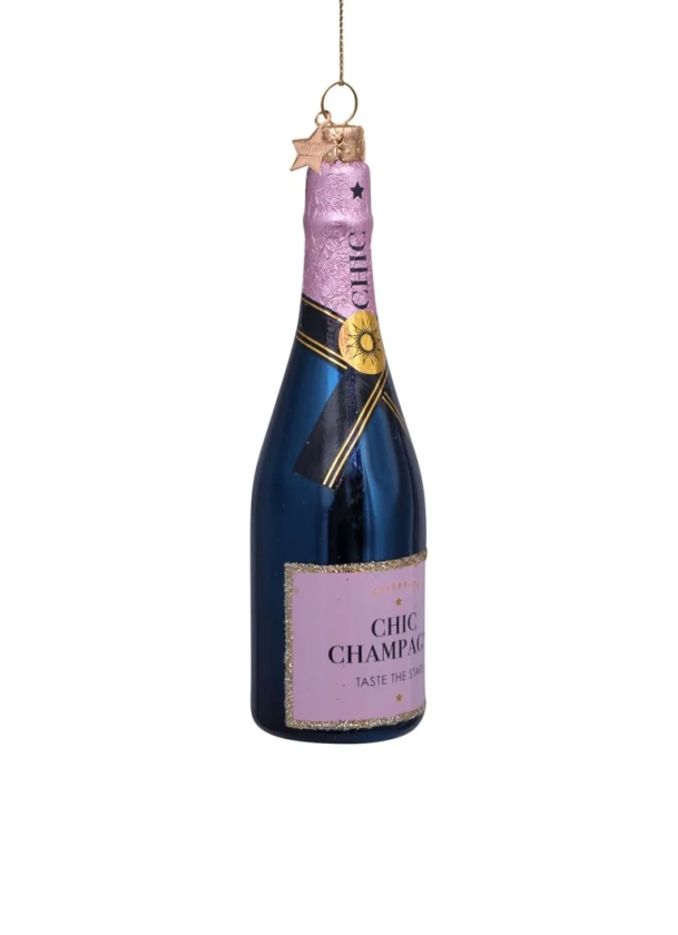 Vondels Luxe Champagnefles kersthanger 14 cm • Multicolor • de Bijenkorf