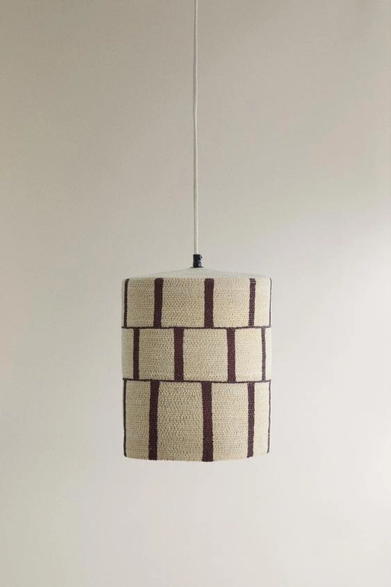STRIPED SEAGRASS CEILING LAMP x COLLAGERIE