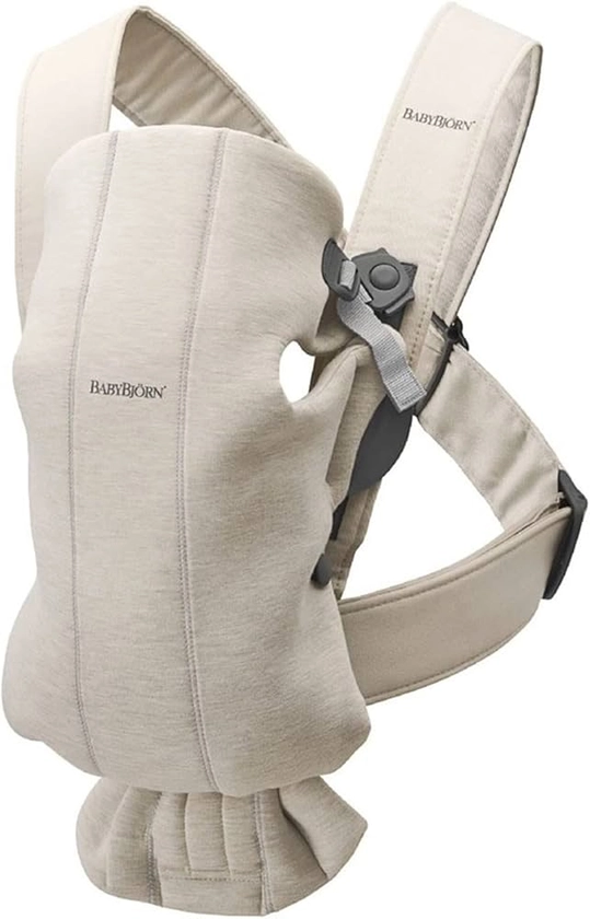 BabyBjörn Porte-bébé Mini, Jersey 3D, Beige clair : Amazon.fr: Bébé et Puériculture