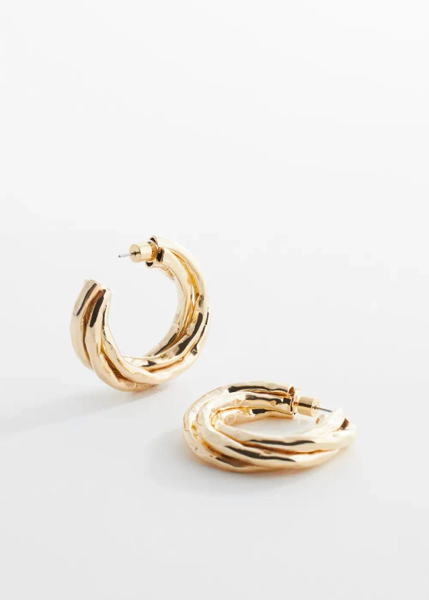 Intertwined hoop earrings - Women | Mango United Kingdom