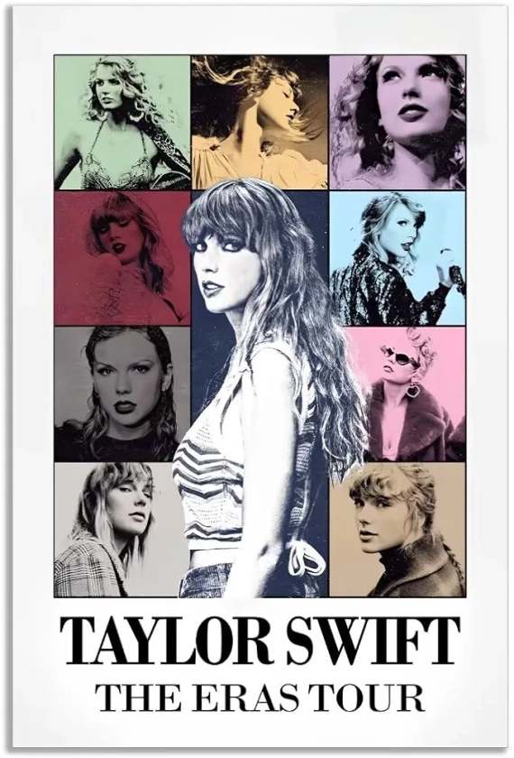 Taylor Poster,swift Poster The Eras Tour Poster Canvas - Let Timeless Music Art Transport You 12x18inch Unframed