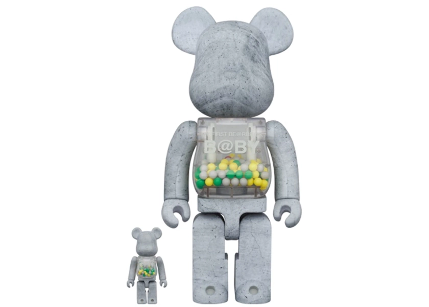 Bearbrick My First BaBy “Concrete” 100% & 400% Set