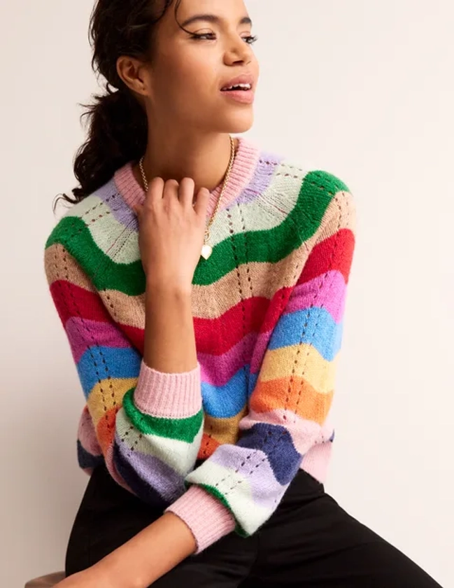 Fluffy Wave Jumper - Multi | Boden AU