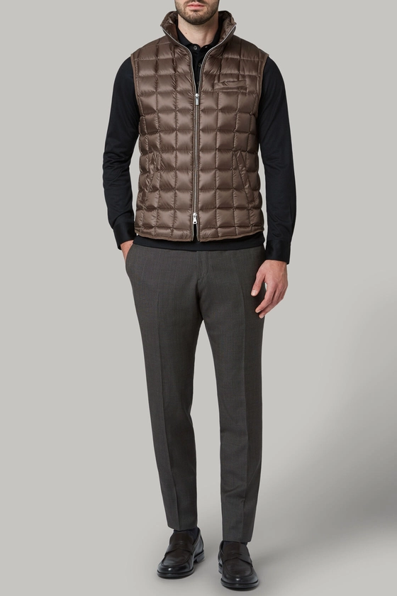 Down-filled Quilted Nylon Gilet | Boggi