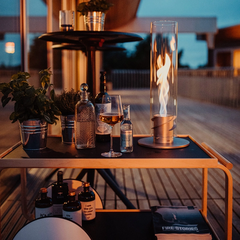 Cheminée de table portable au bioéthanol