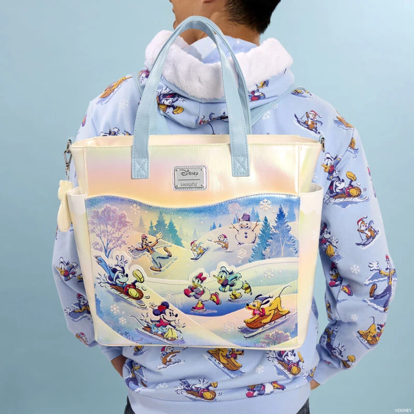 Loungefly Disney Mickey And Friends Winter Wonderland Scene Convertibl