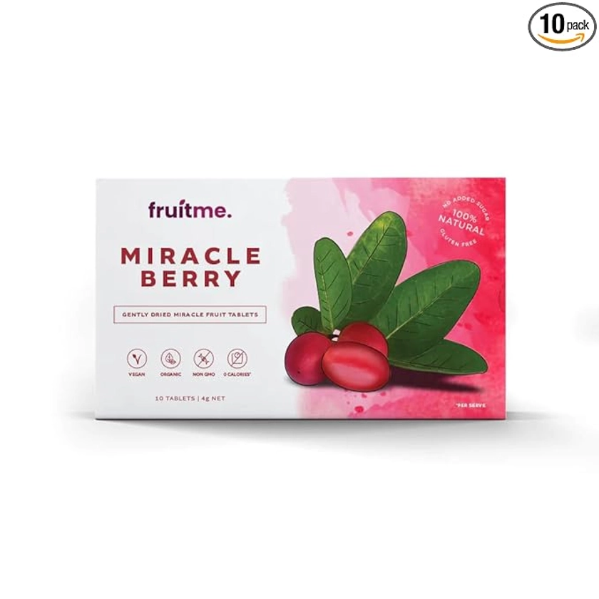 Miracle Berry Tablets 10 Pack - 10 Gently Dried Miracle Fruit Tablets - Sweeten Those Sour Moments