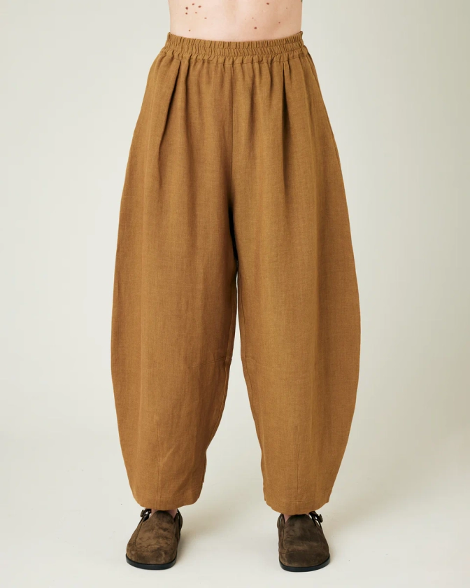 Daisy Bronze Linen Trousers