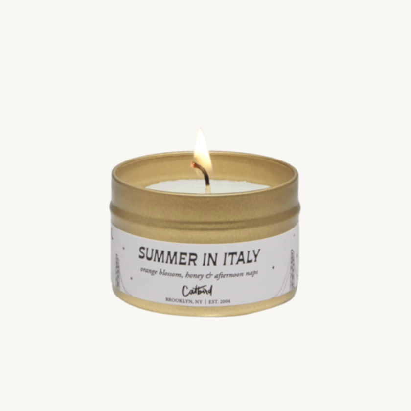 Summer in Italy Travel Candle