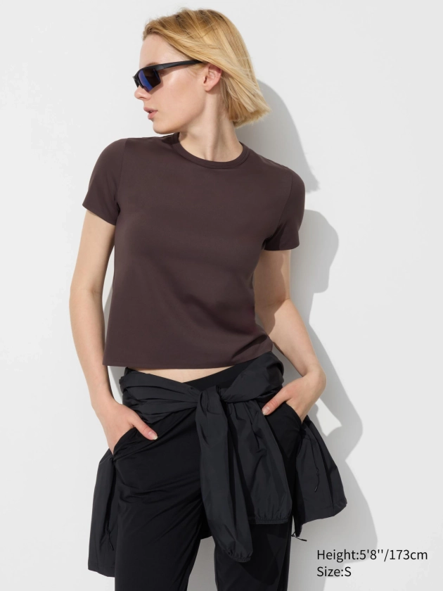 T-Shirt AIRism Manches Courtes pour Femme | UNIQLO FR