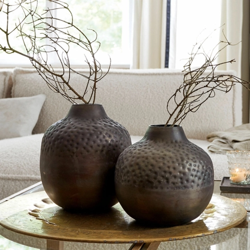 Lot de 2 vases décoratifs Edison | LOBERON