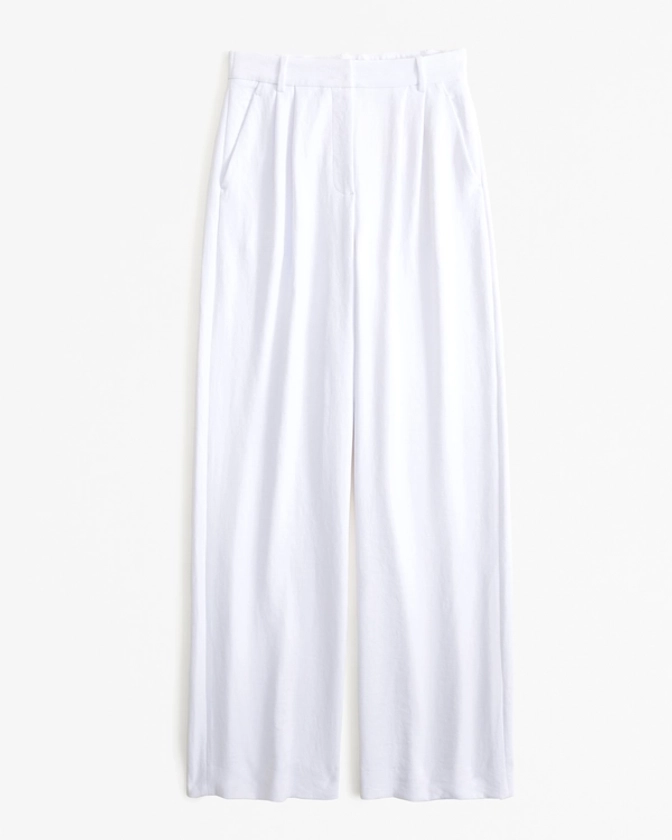 Women's A&F Sloane Tailored Premium Crepe Pant | Women's Sale | Abercrombie.com