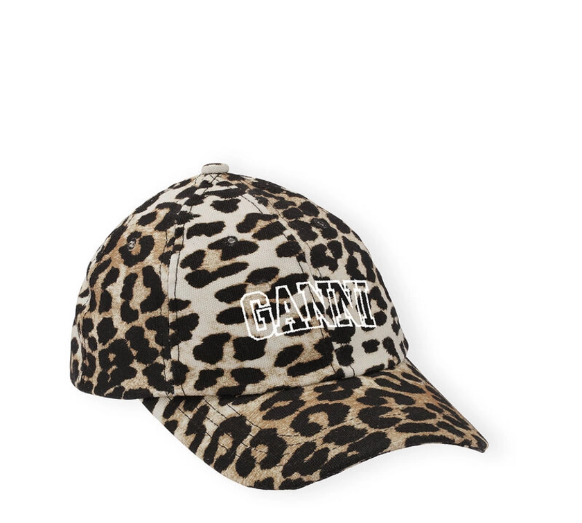 Leopard Embroidered Logo Cap