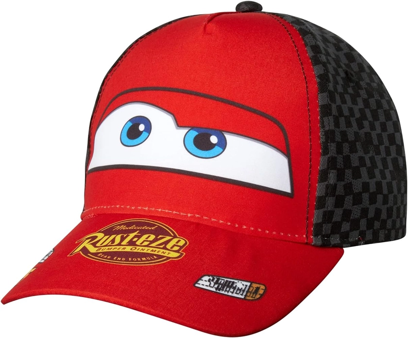 Disney Pixar Boys’ Cars Lightning McQueen Hat - Piston Cup Baseball Cap (Toddler/Boy)