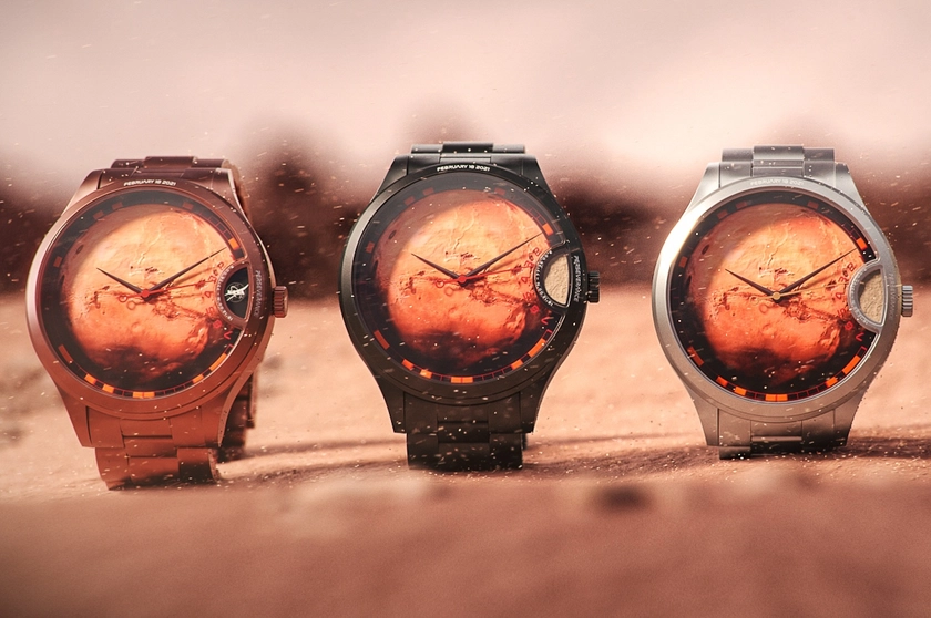 Interstellar RED3.721 watch carries a piece of Mars and human perseverance with it - Yanko Design