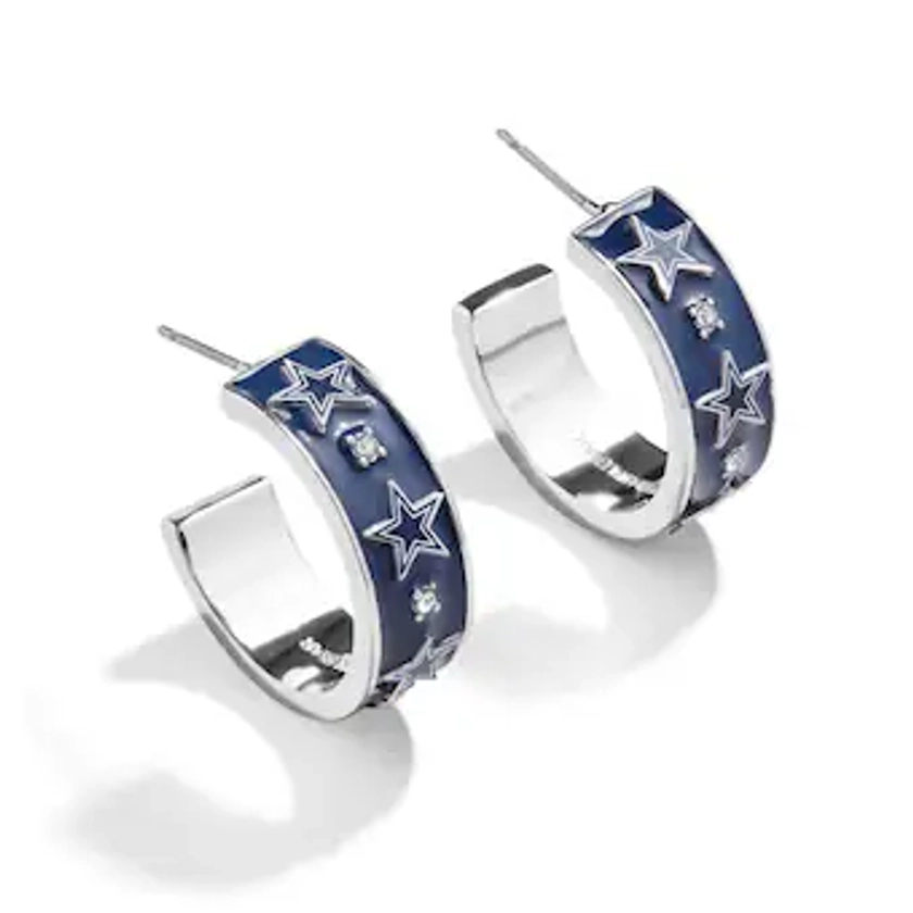 Dallas Cowboys WEAR by Erin Andrews x Baublebar Motif Hoop Earrings