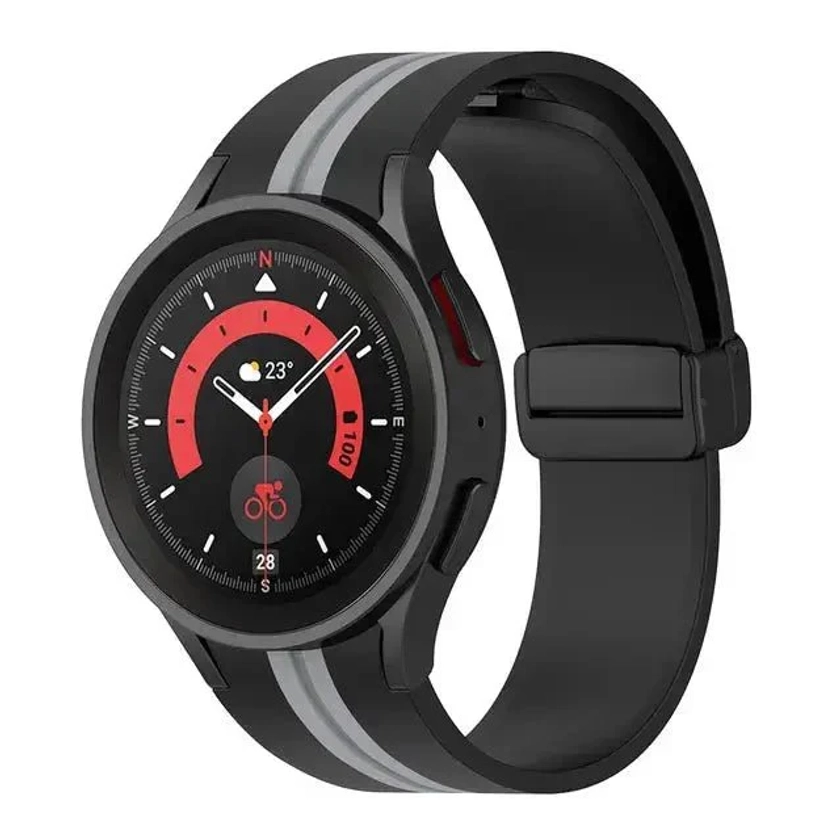 Two-Tone Magnetic Silicone Strap for Samsung Galaxy Watch