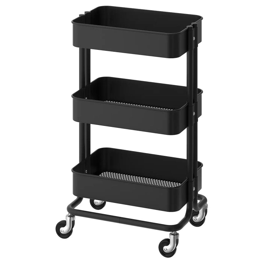 RÅSKOG Trolley, black, 35x45x78 cm - IKEA