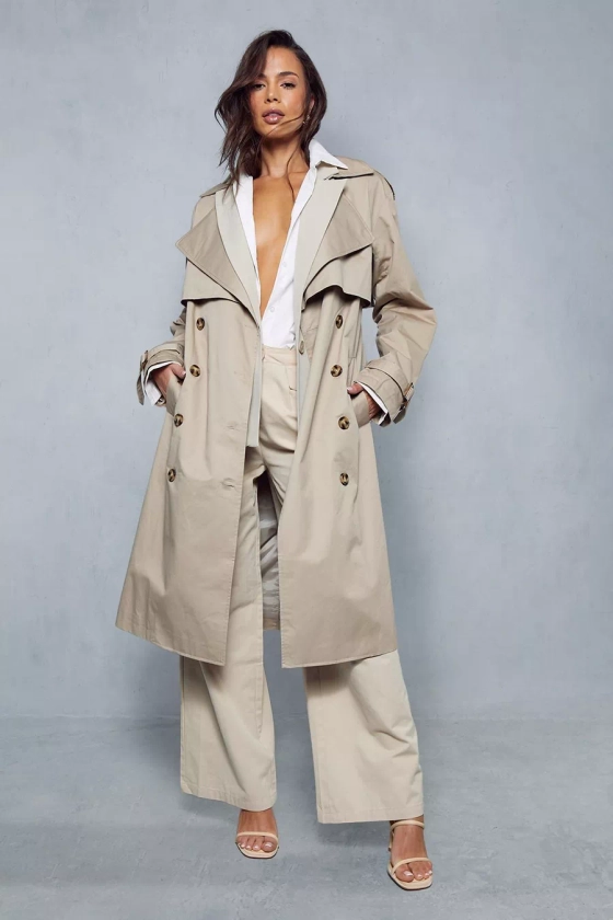 Oversized Belted Trench Coat