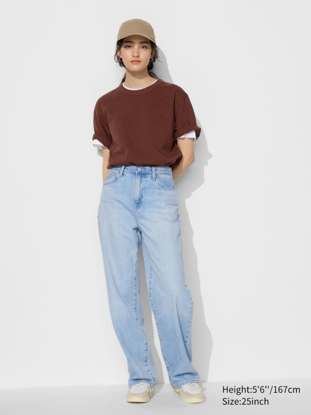 Women's Wide Straight Jeans | UNIQLO UK