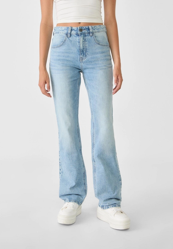 Jeans straight mid rise comfort