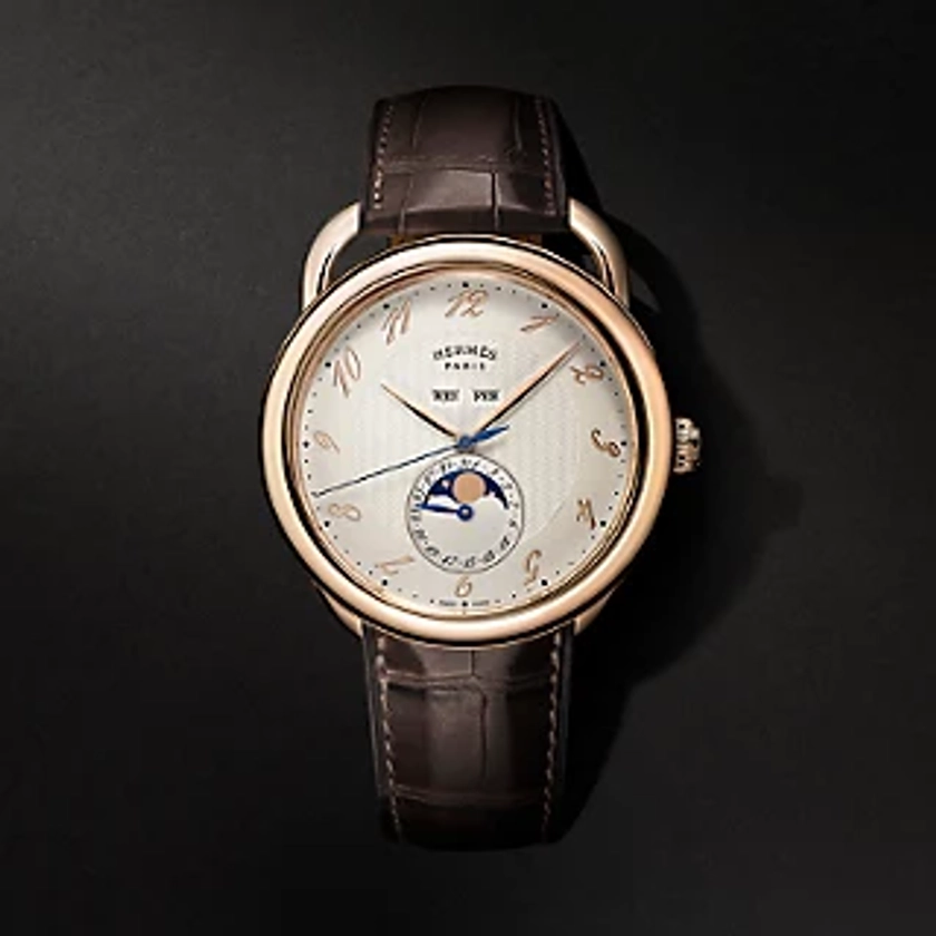 Arceau Grande Lune watch, 43 mm