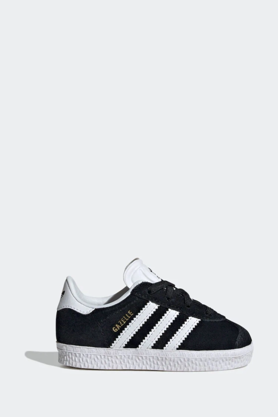 Buy adidas Originals Black/White Gazelle Trainers from the Next UK online shop