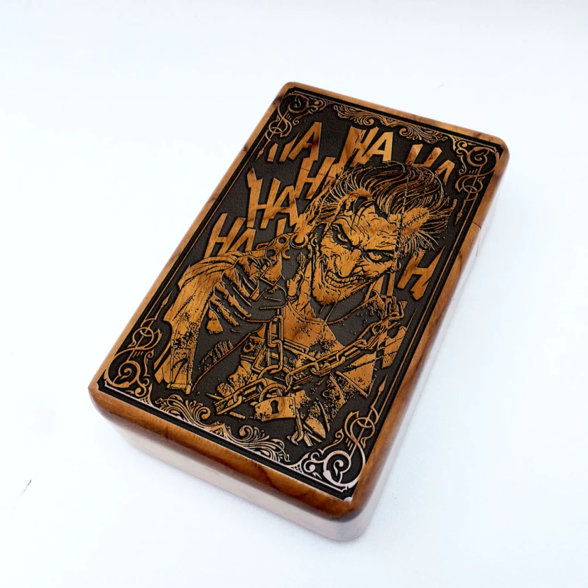 JOKER Engraved Cigarette Case, Personalized Business Card Holder, Birthday Gifts for Men Boyfriend Him Husband - Etsy UK