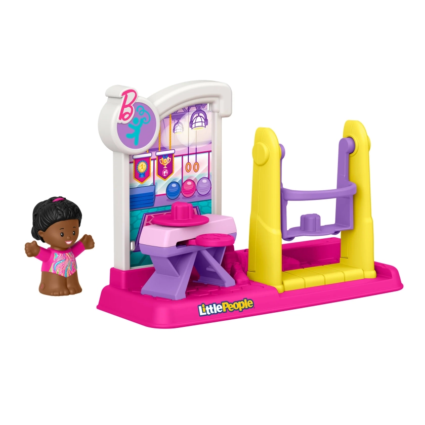 Fisher Price Little People Barbie Gymnastics Playset For Toddlers & Preschool Kids, 1 Figure