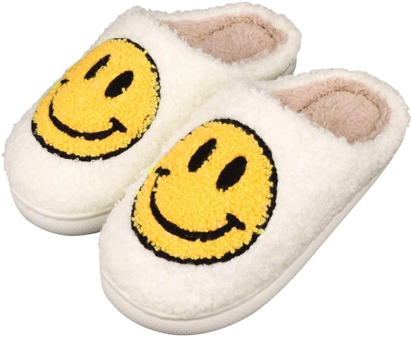 CWODOR Kids Slippers Boys Girls Plush Non-Slip House Slippers Cute Soft Slip-On Shoes For Little Big Kids