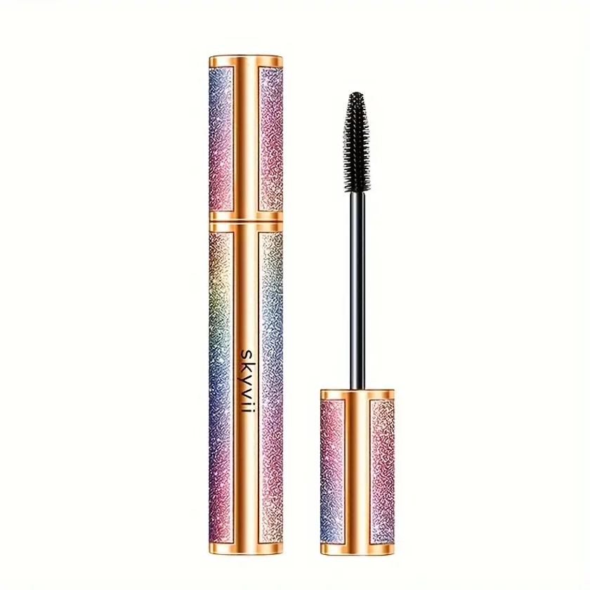 Starry Sky Mascara Lengthening Volumizing Waterproof Sweat Proof Long Lasting Smudge Proof Makeup Holding Curling Thick For Beginner