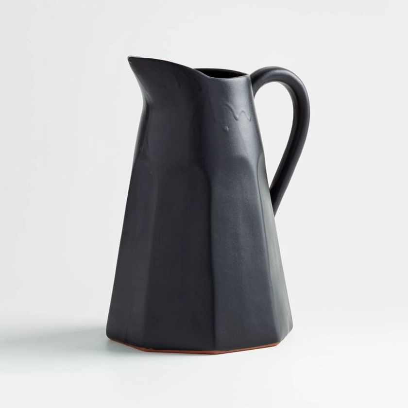 Stevey Black Pitcher by Leanne Ford + Reviews | Crate & Barrel