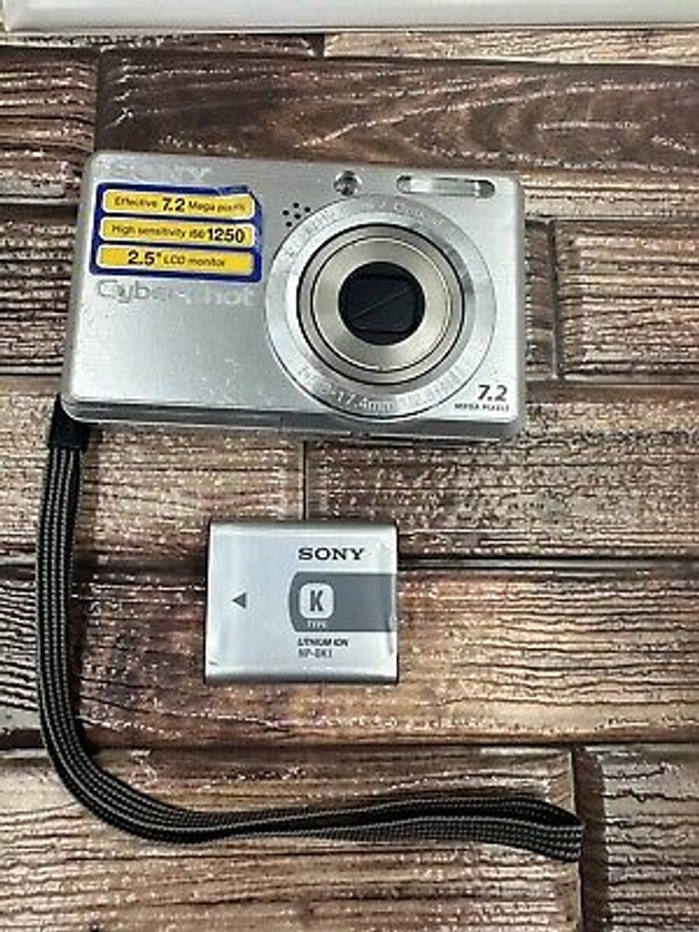 Sony Cyber Shot DSC-S750 7.2MP Digital Camera Silver CAMERA, BATTERY ONLY-Tested | eBay
