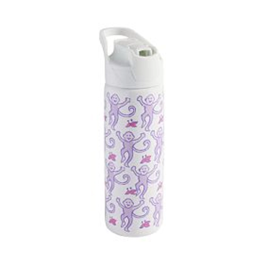 Roller Rabbit Lavender Monkey Colby Water Bottle