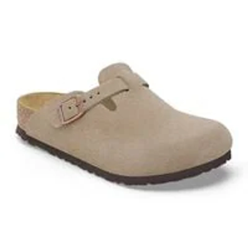 Boston Kids Suede Leather Taupe | BIRKENSTOCK