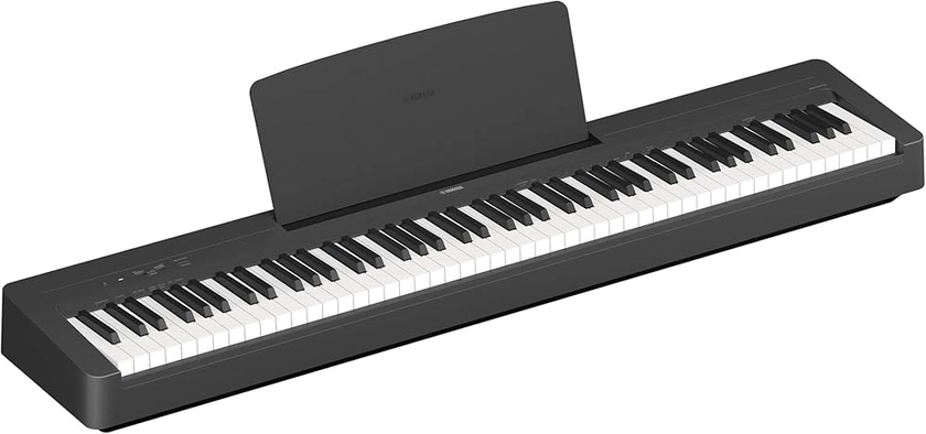 Yamaha P-145 Piano numérique léger et portable avec clavier Graded-Hammer-Compact à 88 touches et 10 voix instrumentales, en noir