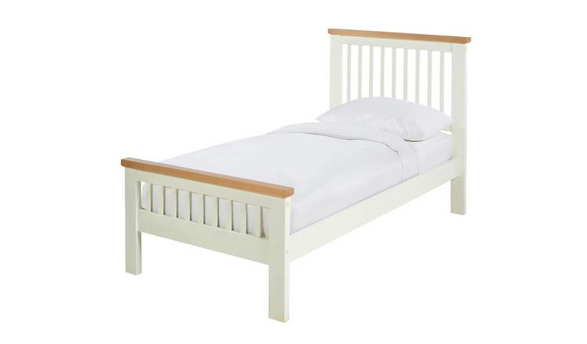 Argos Home Aubrey Single Wooden Bed Frame - Two Tone