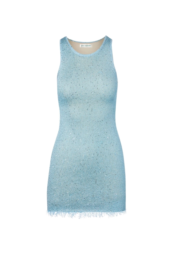 Natalia Mini Dress - Baia Blue Sequin