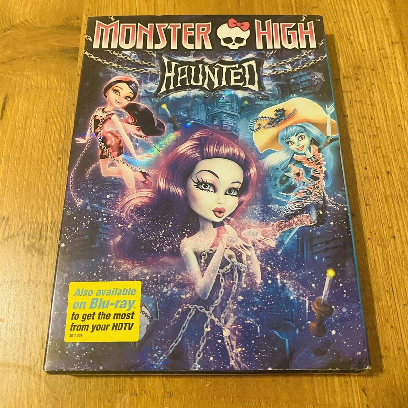 New Sealed Monster High Haunted DVD With Slip Cover 2015 Mattel